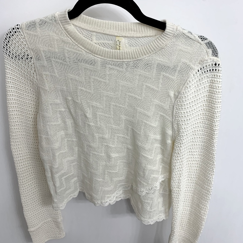 FREE PEOPLE CREAM SWEATER
